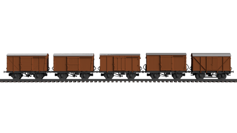 OO HO Scale 12 Ton Box Van Pack 5 Designs