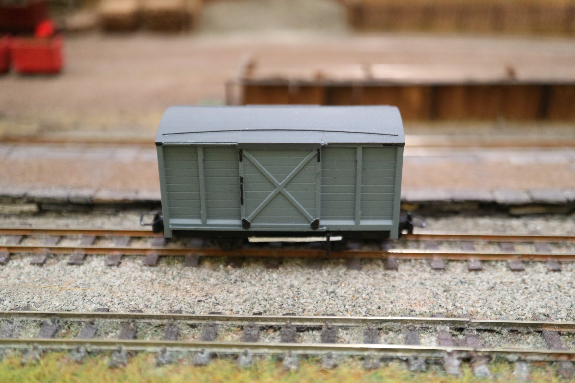 OO9 Narrow Gauge Covered Wagon Model Kit
