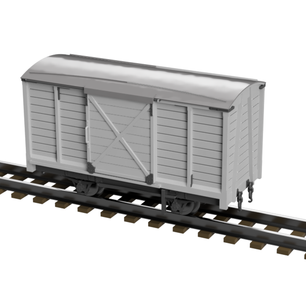 OO9 Narrow Gauge Covered Wagon Model Kit