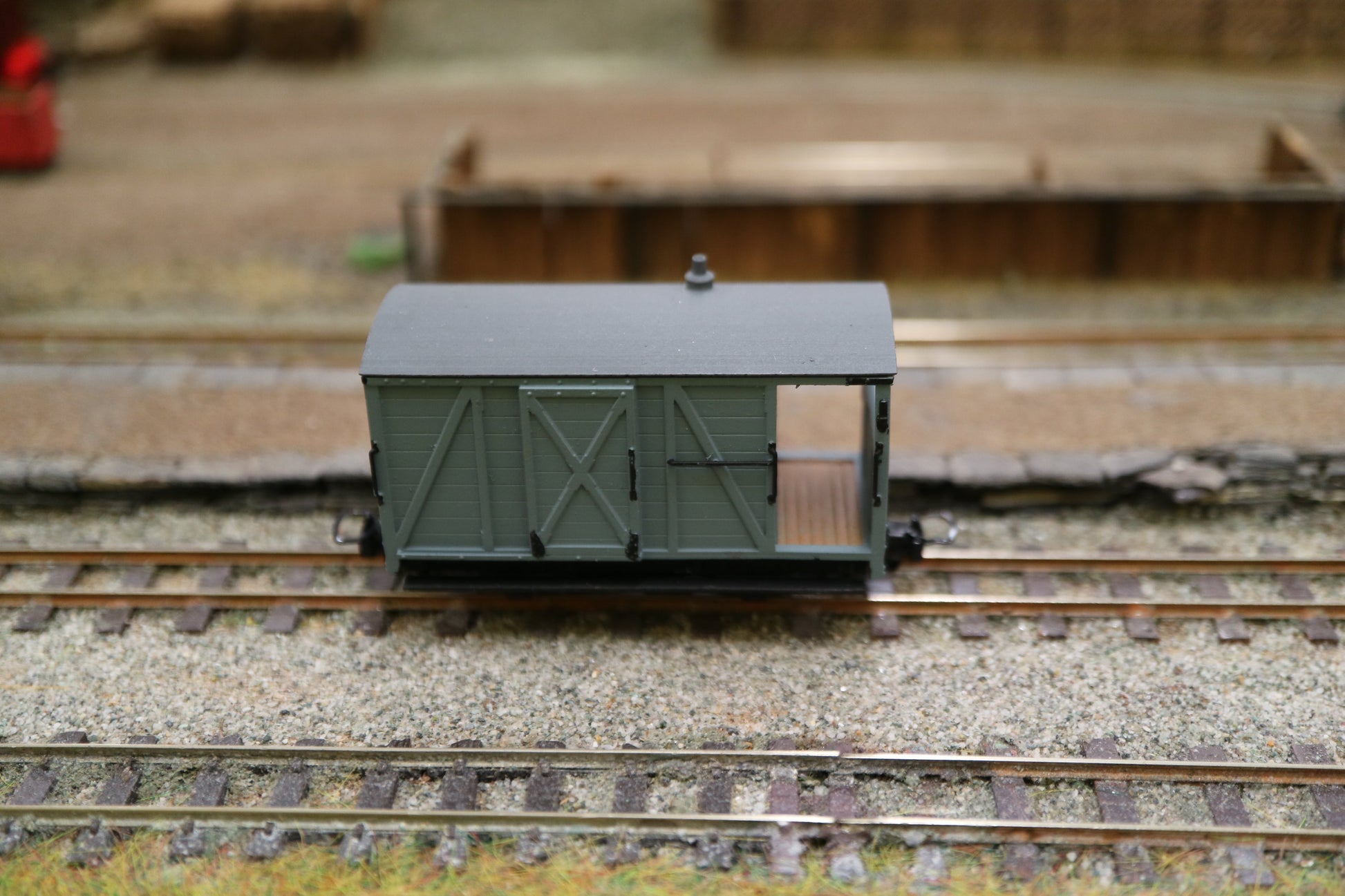 Brake Van OO9 Narrow Gauge Railway Model Kit