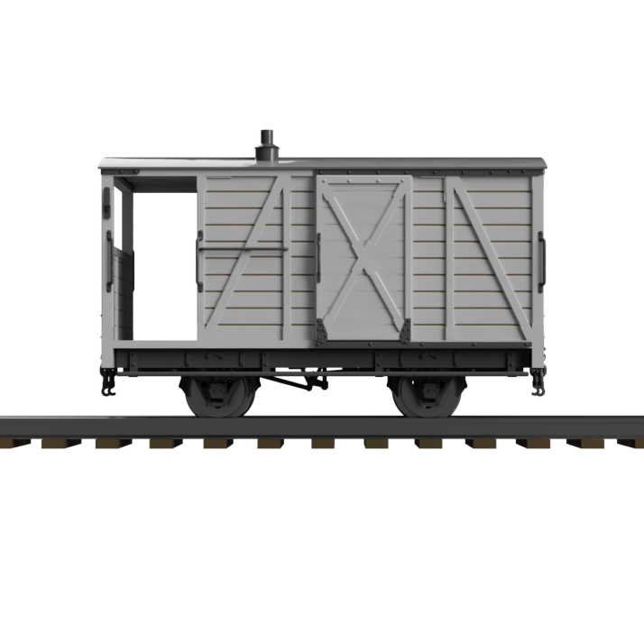 Brake Van OO9 Narrow Gauge Railway Model Kit