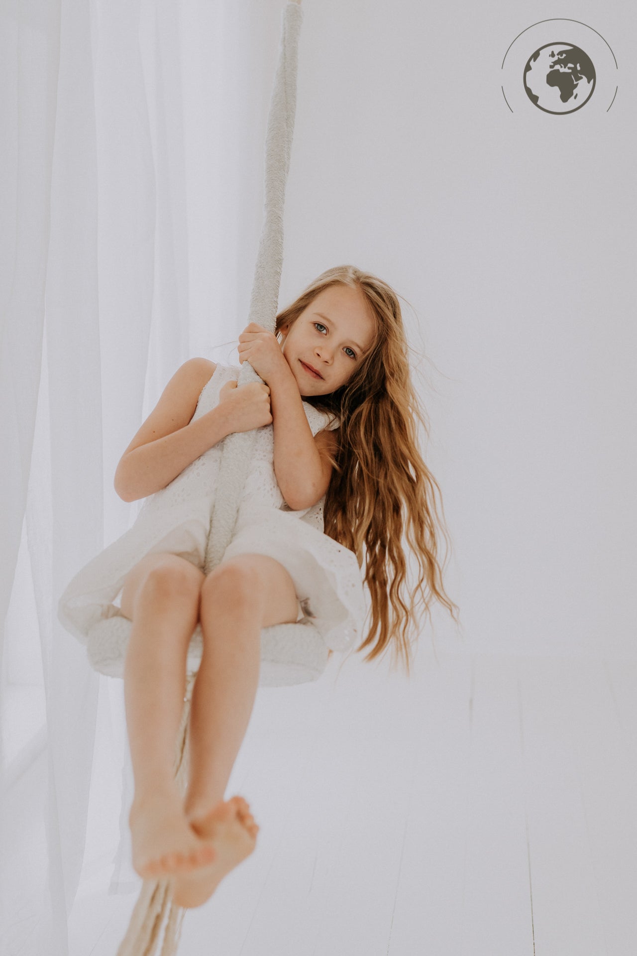 HopOn Kids Swing – Safe, Indoor Polyester Swing with Cotton Rope by Nofi KIDS at www.brixbailey.com
