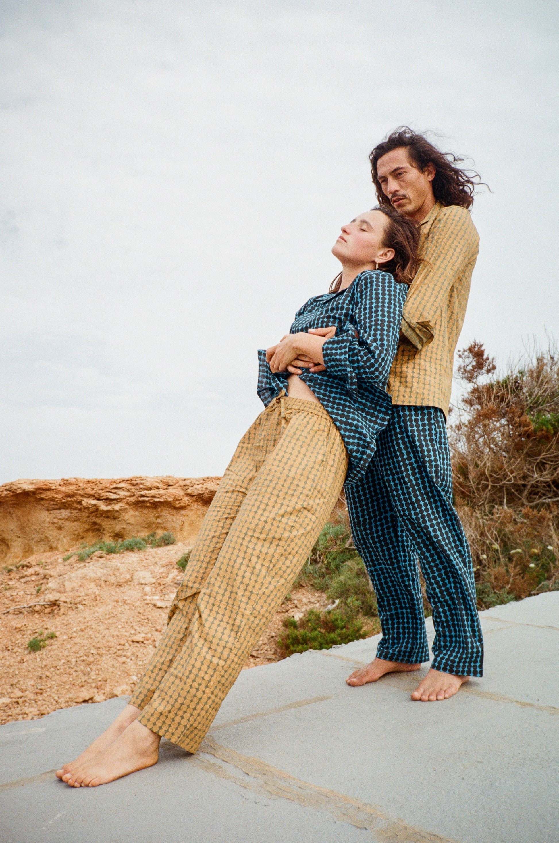 Unisex Zen Brown Organic Cotton Pyjama Set