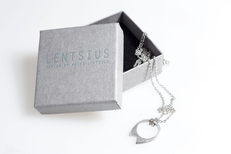 Scandinavian Stainless Steel Pendant – Eco-Friendly & Hypoallergenic by Lentsius at www.brixbailey.com