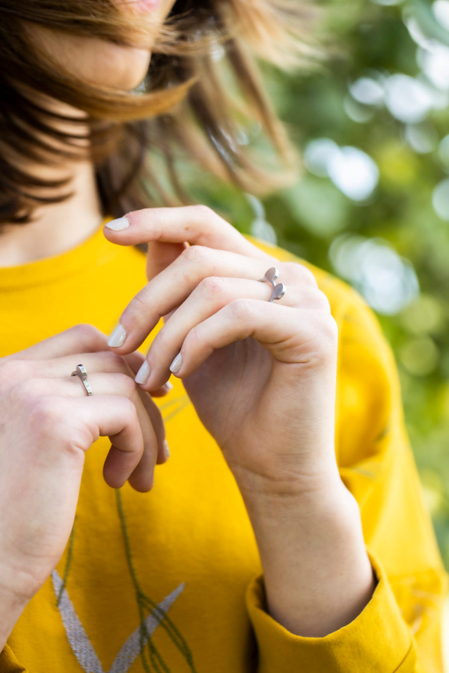 Lentsius Upcycled Stainless Steel Ring – Eco-Friendly & Stylish by Lentsius at www.brixbailey.com