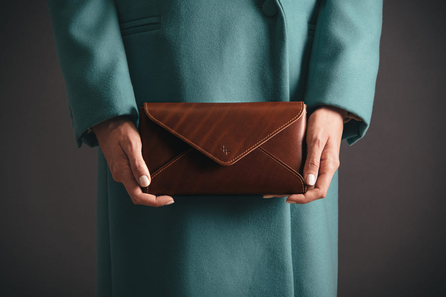 Sophisticated Model Leather Clutch – Timeless & Versatile by Craftory at brixbailey.com