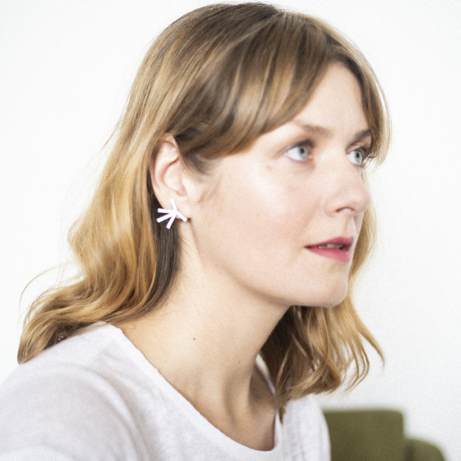 Eco-Friendly Stainless Steel Earrings – Scandinavian Style by Lentsius at www.brixbailey.com