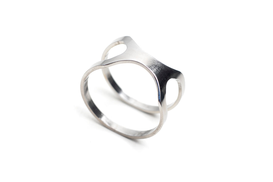 Lentsius Upcycled Stainless Steel Ring – Eco-Friendly & Stylish by Lentsius at www.brixbailey.com