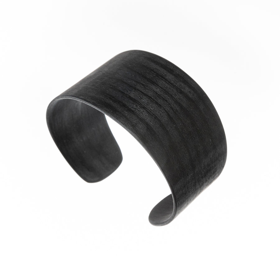 Sustainable Black Pine Veneer Bracelet – Lentsius Handmade Jewelry by Lentsius at www.brixbailey.com