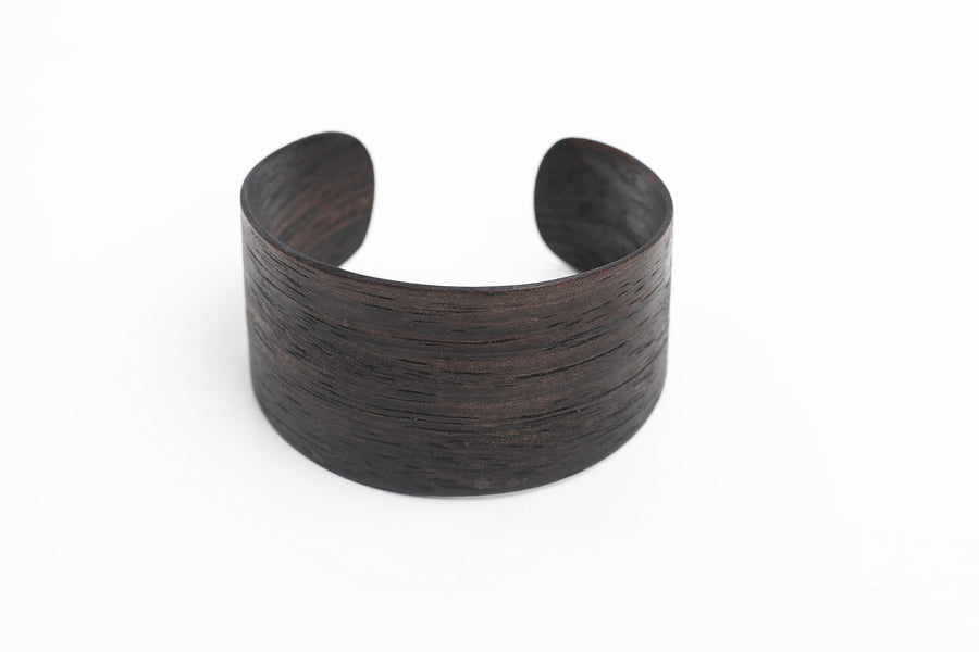 Sustainable Ebony Veneer Bracelet by Lentsius – Handmade in Estonia by Lentsius at www.brixbailey.com