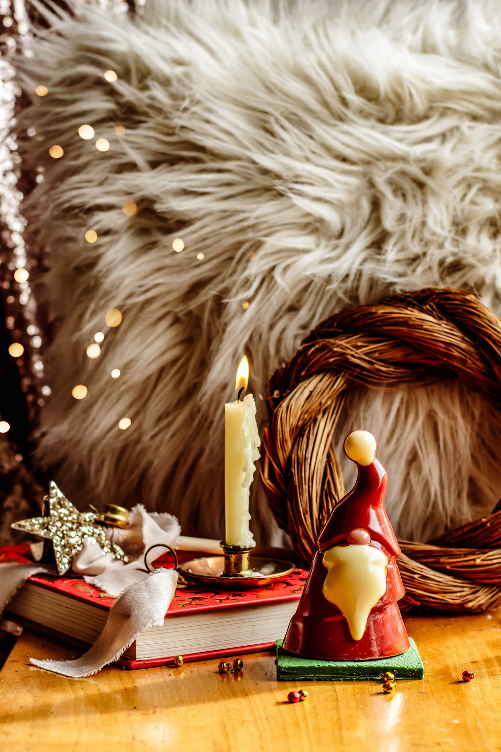 Luxury Handmade White Chocolate Santa