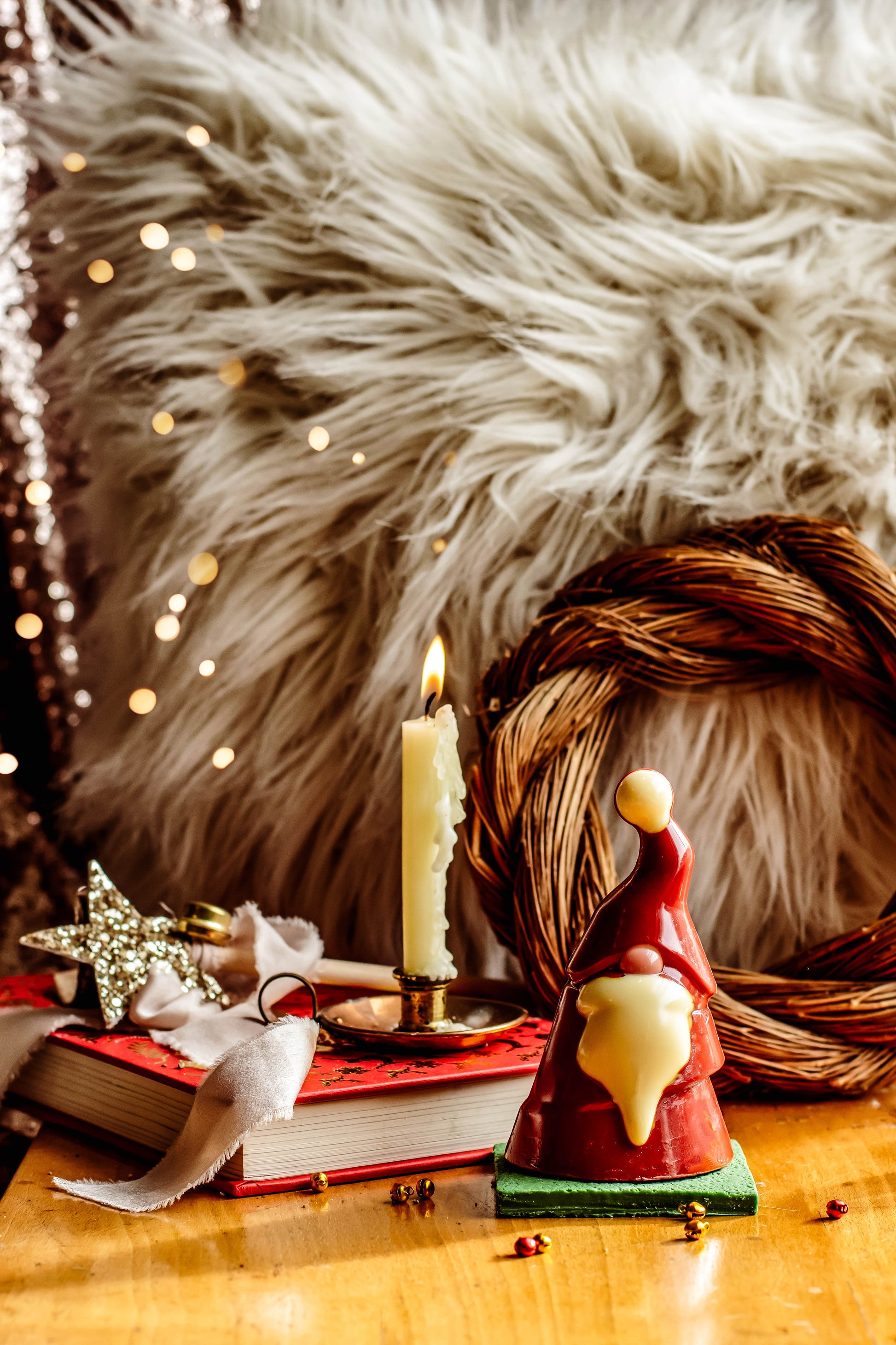 Luxury Handmade White Chocolate Santa