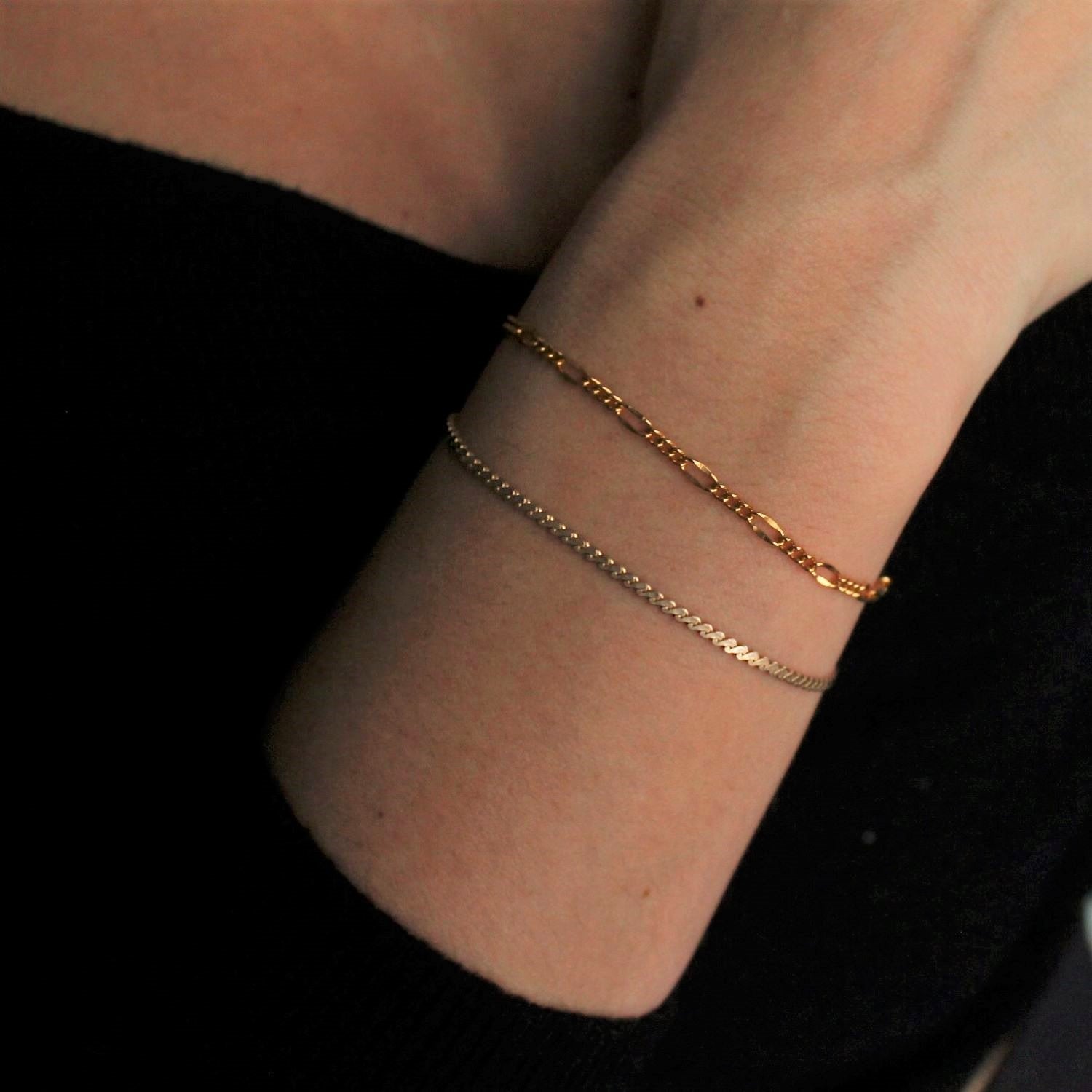 Serpentine Gold Filled Bracelet