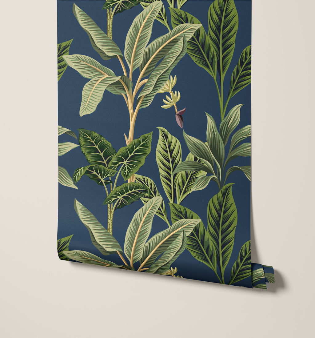 Flora Vintage Tropical Wallpaper