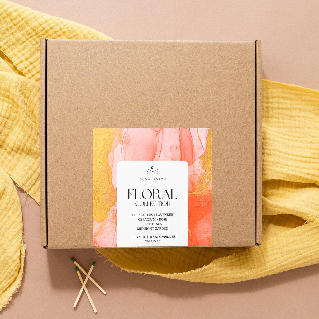 Floral Collection 4 Pack Travel Candles