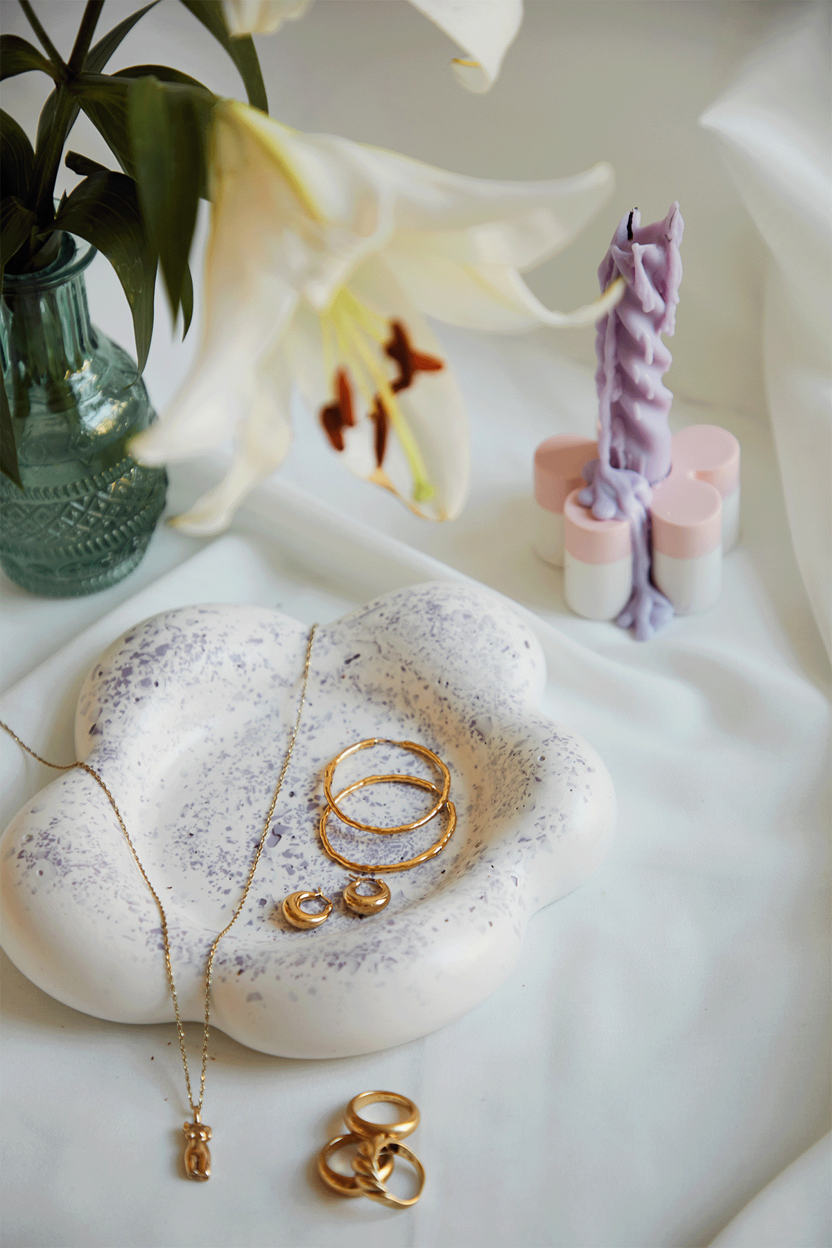 Flower Shaped Jewellery Tray
