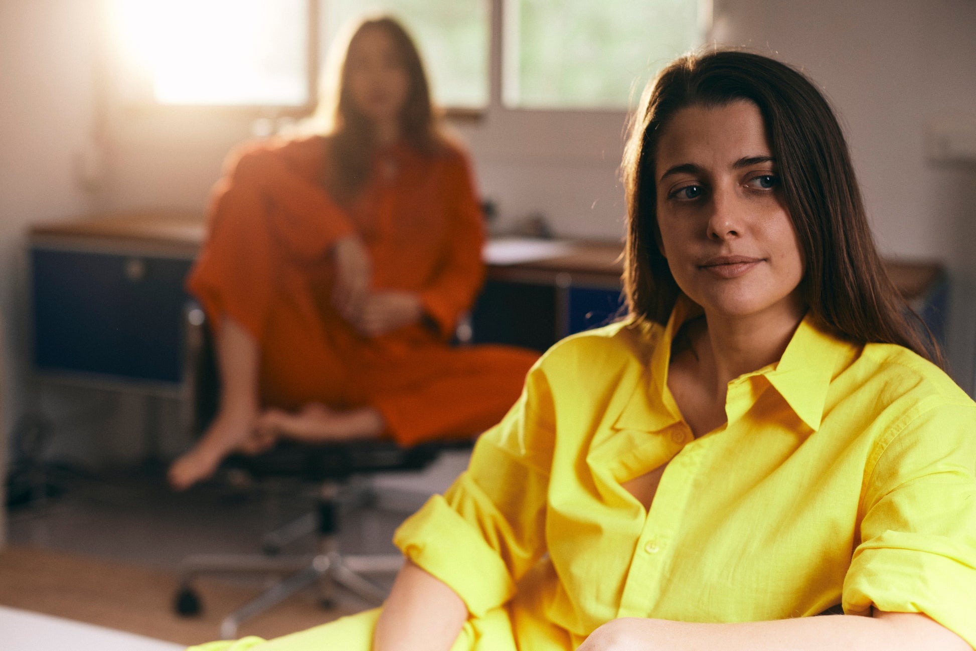 Women Organic Cotton Pyjamas Set Orange, Yellow or Green