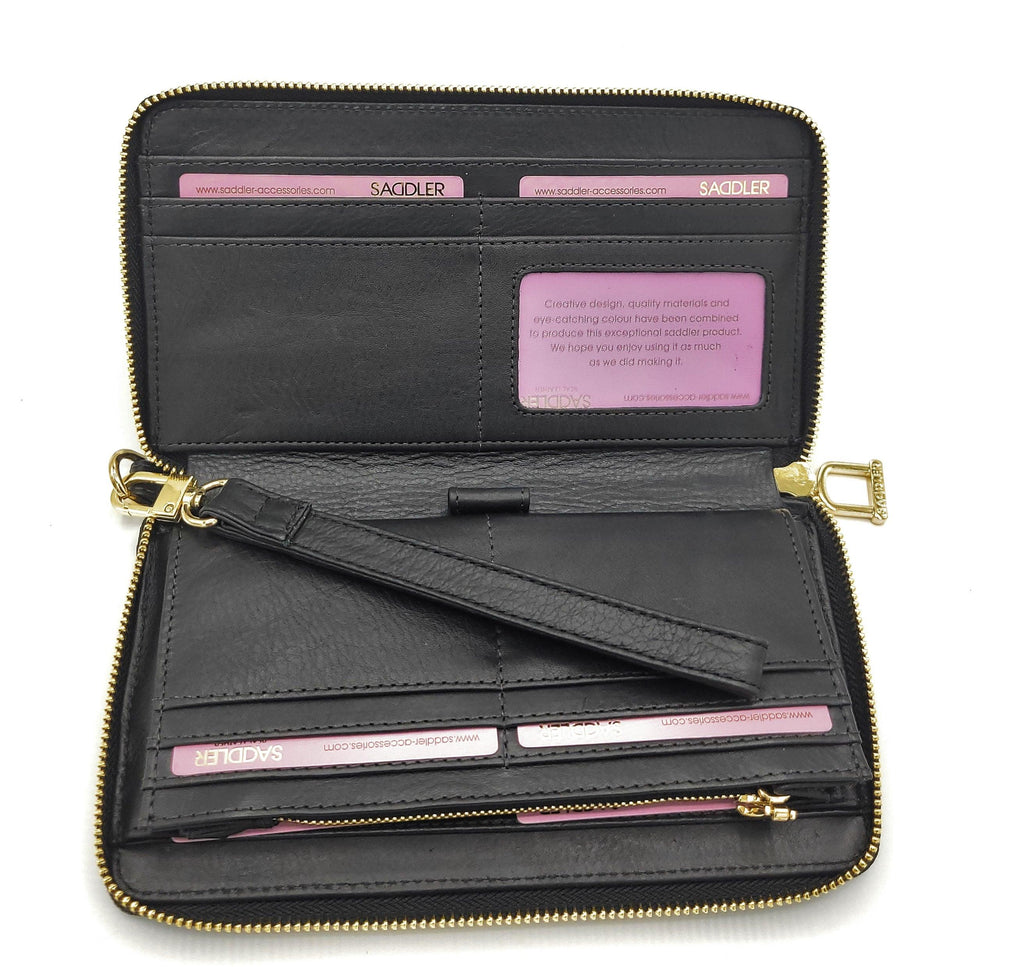 Freya Real Leather RFID Purse and Phone Holder with Strap