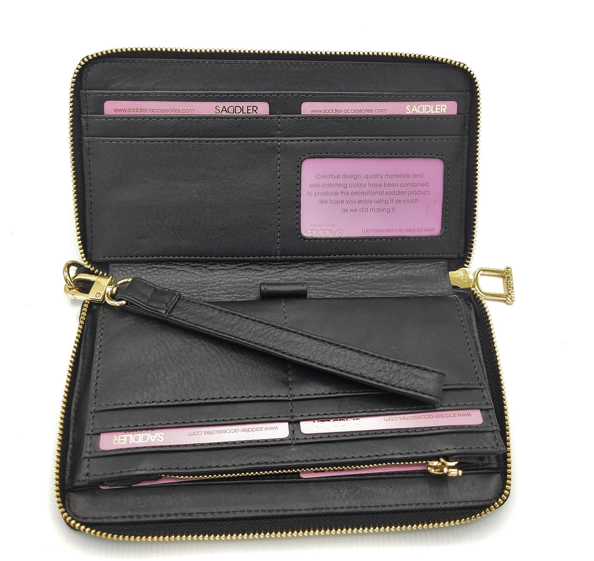 Freya Real Leather RFID Purse and Phone Holder with Strap