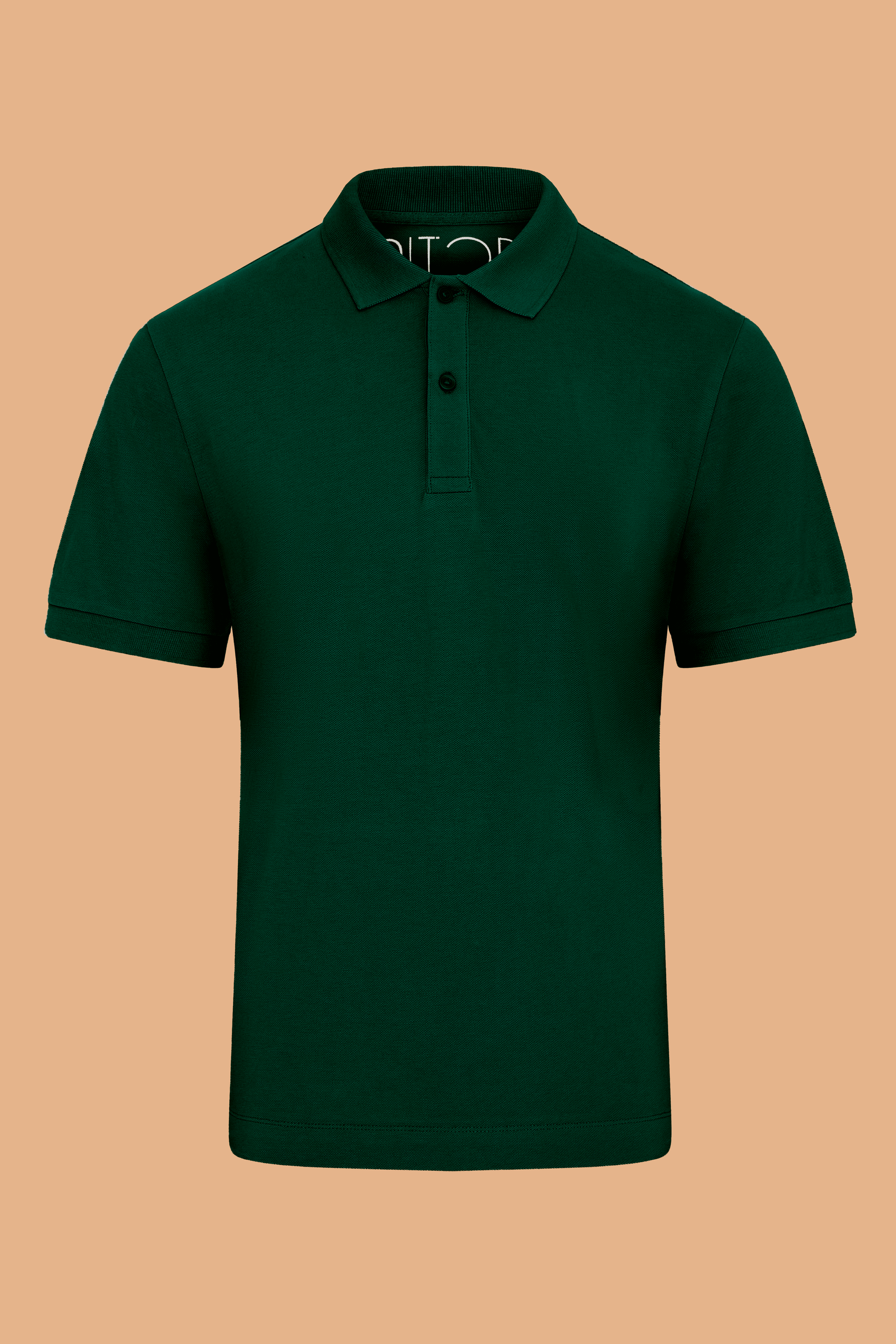 Dark Green Organic Cotton Polo Shirt