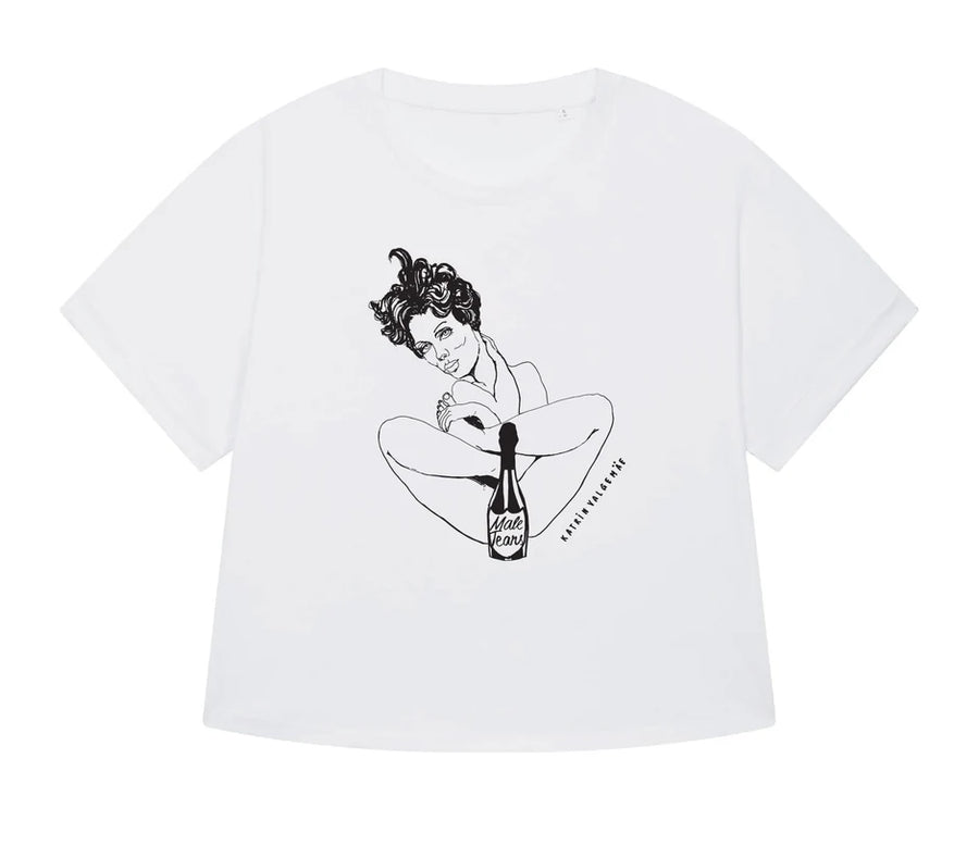 Male Tears Cropped T-Shirt – Artistic & Eco-Friendly Fashion by Katrin Valgemäe at www.brixbailey.com