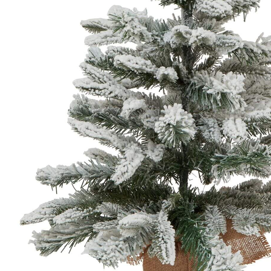 Frosted Snowy Spruce Tree Medium Decorative Accent