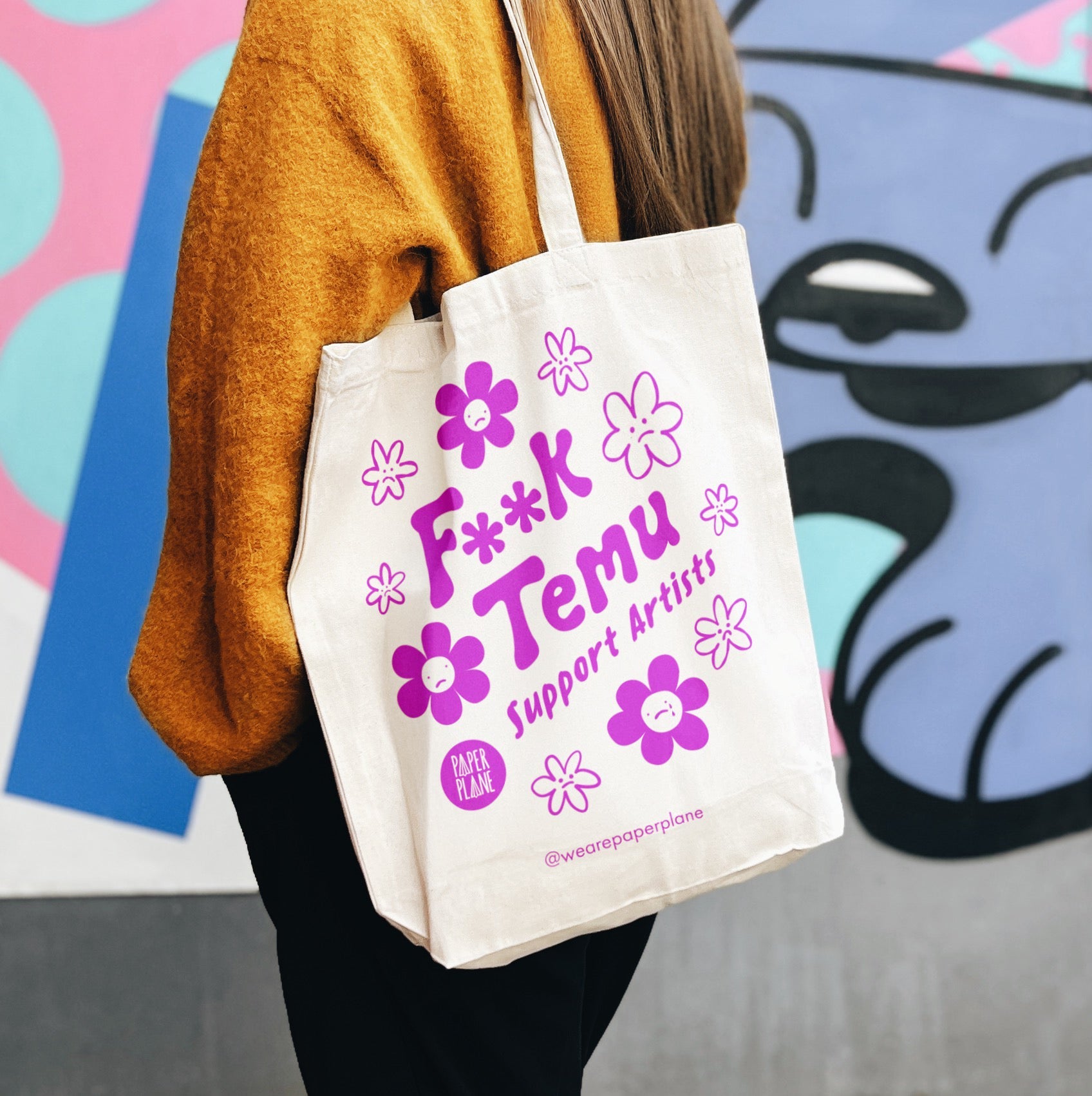 F**K Temu Tote Bag