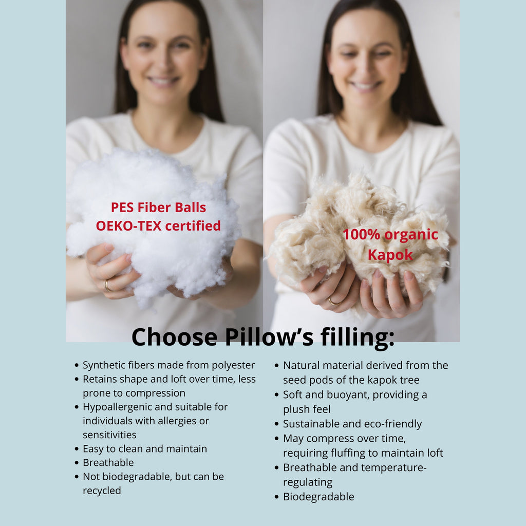 Full Body Maternity Pillow with Organic Floral Print Cover