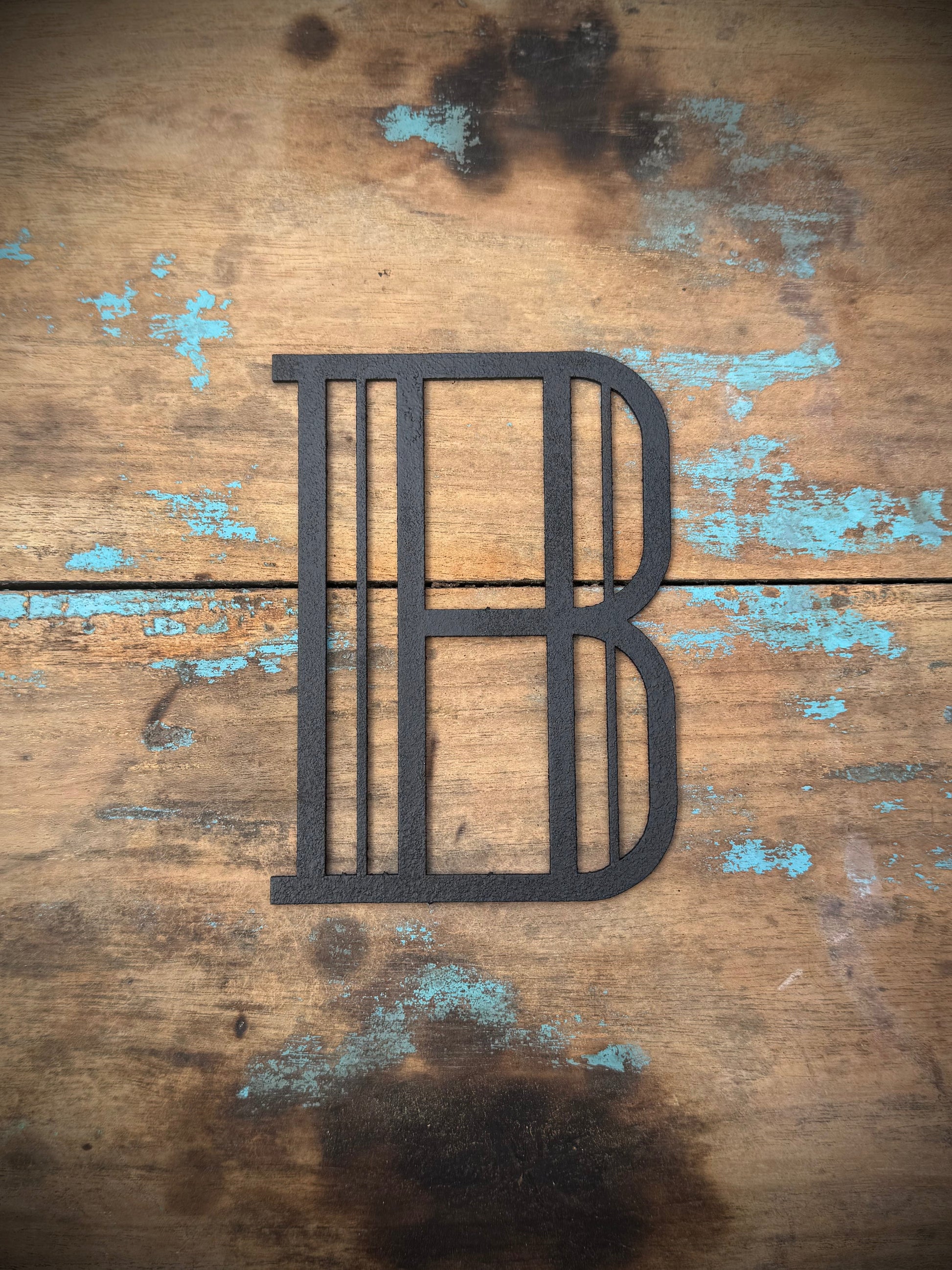 Black 5" or 12" Art Deco Metal Lettering A-Z 0-9