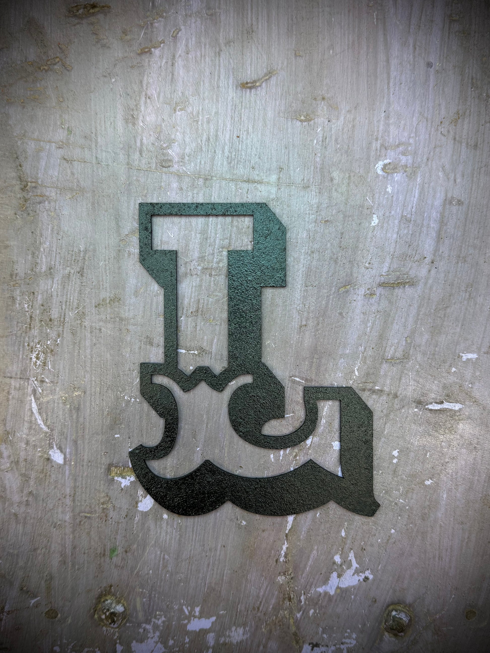 A-Z Rustic 5" or 12" Black Metal Carnival Letters.