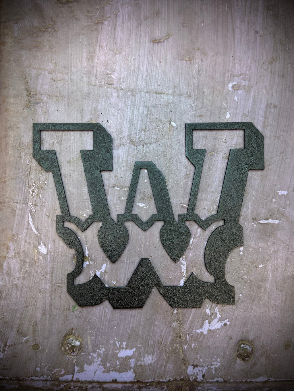 A-Z Rustic 5" or 12" Black Metal Carnival Letters.