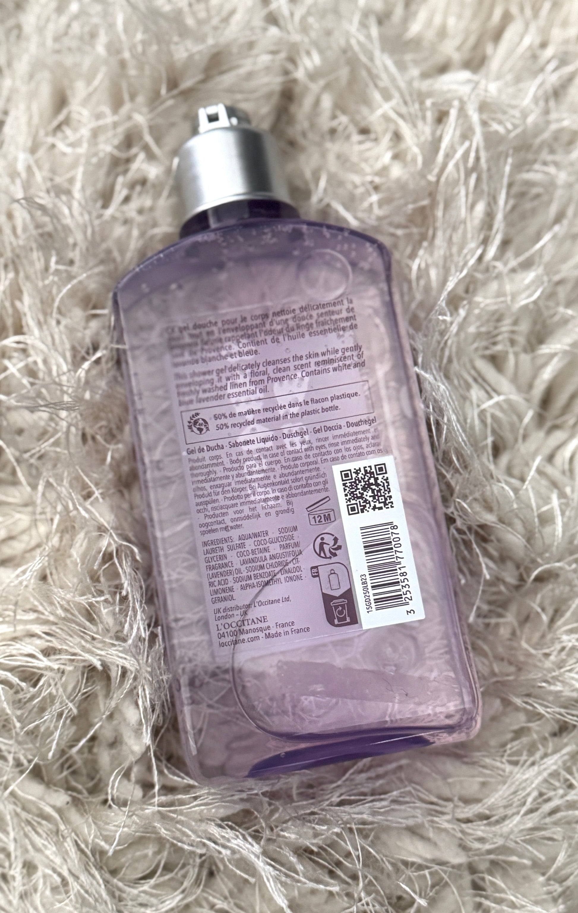 Lavender Shower Gel with Provence Essential Oils