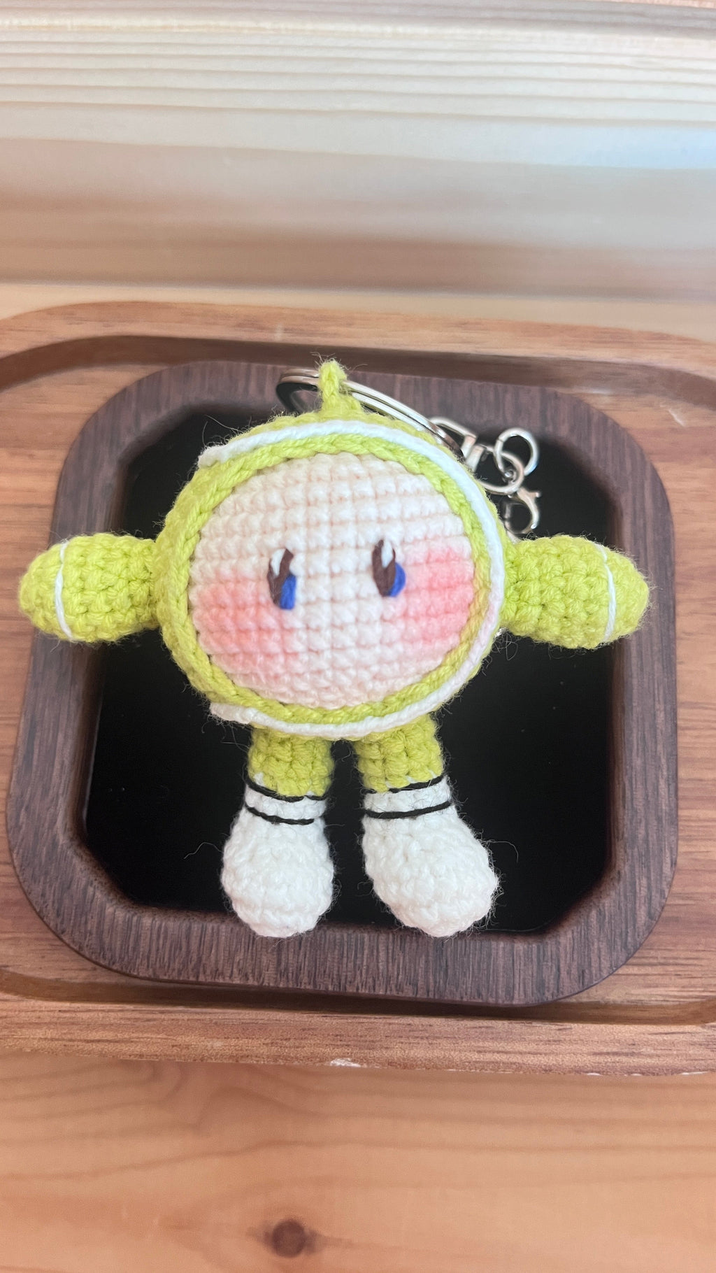 Tennis Ball and Racket Bag Charm Key Chain