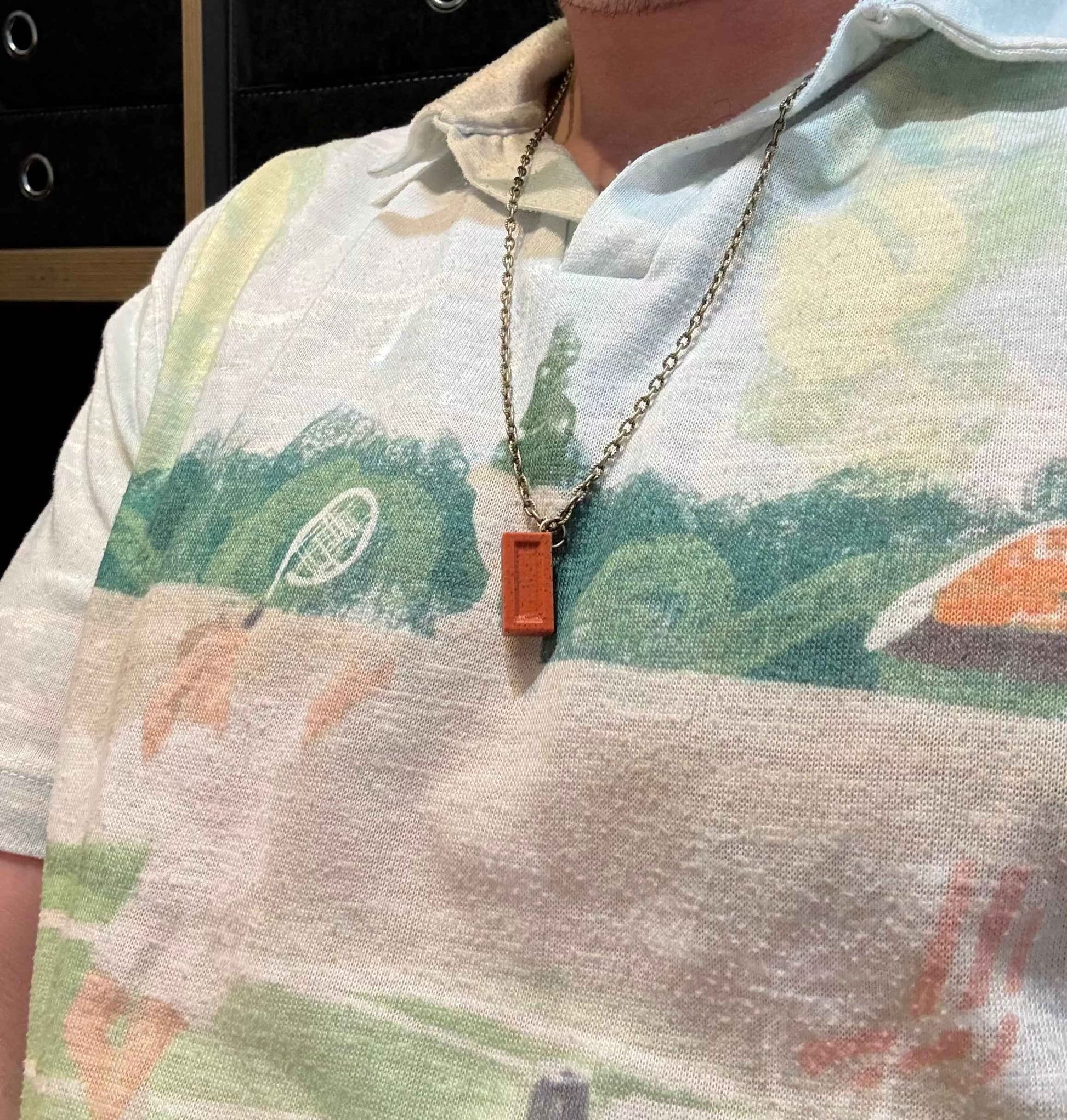 Brick Necklace Pendant