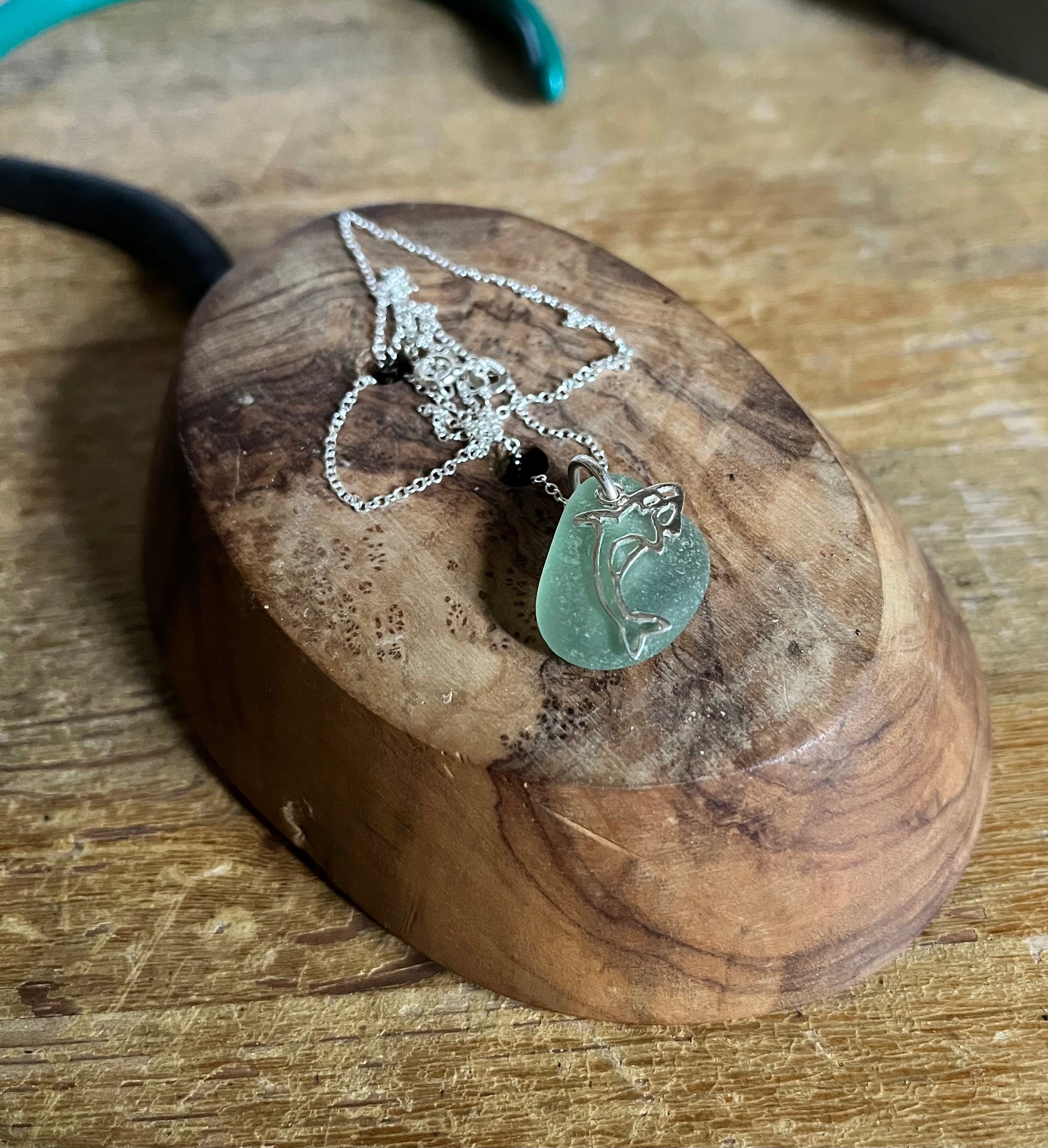 Orca Scottish Seaglass 925 Pendant