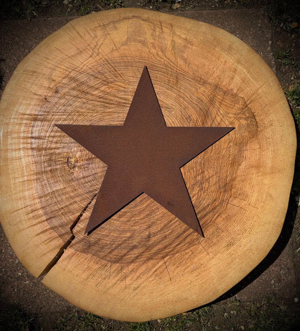 12" Rusty Fat Font Metal Letters A-Z 0-9.