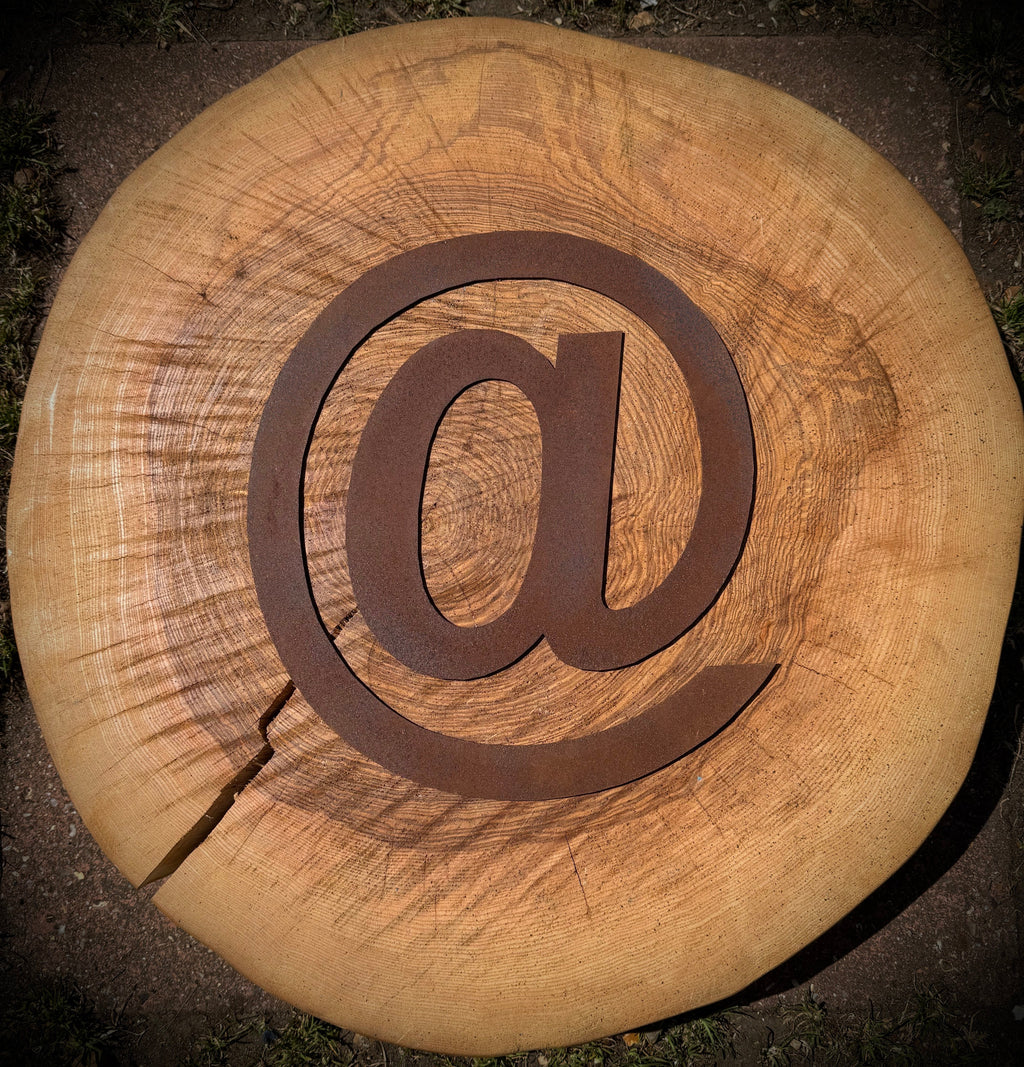 5" Fat Font Rusty Metal Letters A-Z 0-9