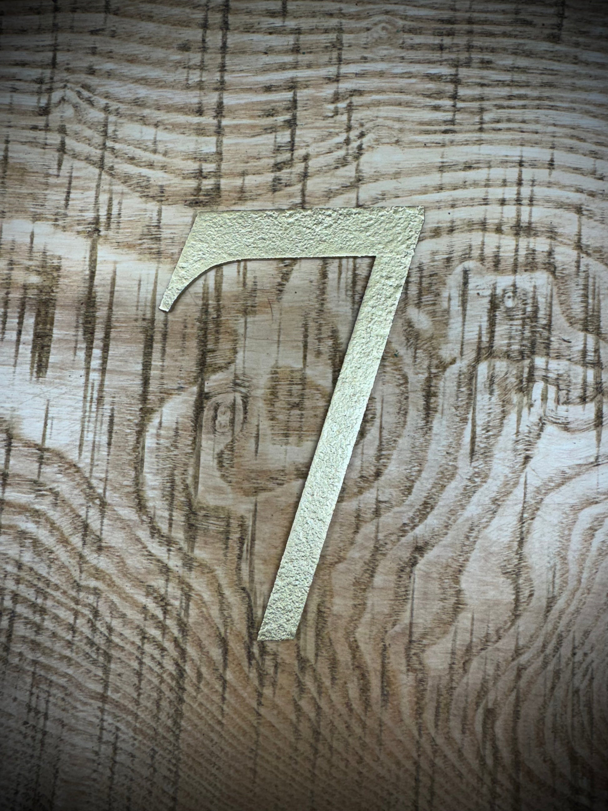 Distressed Gold 5" or 12" Classic Metal Letters, A-Z, 0-9