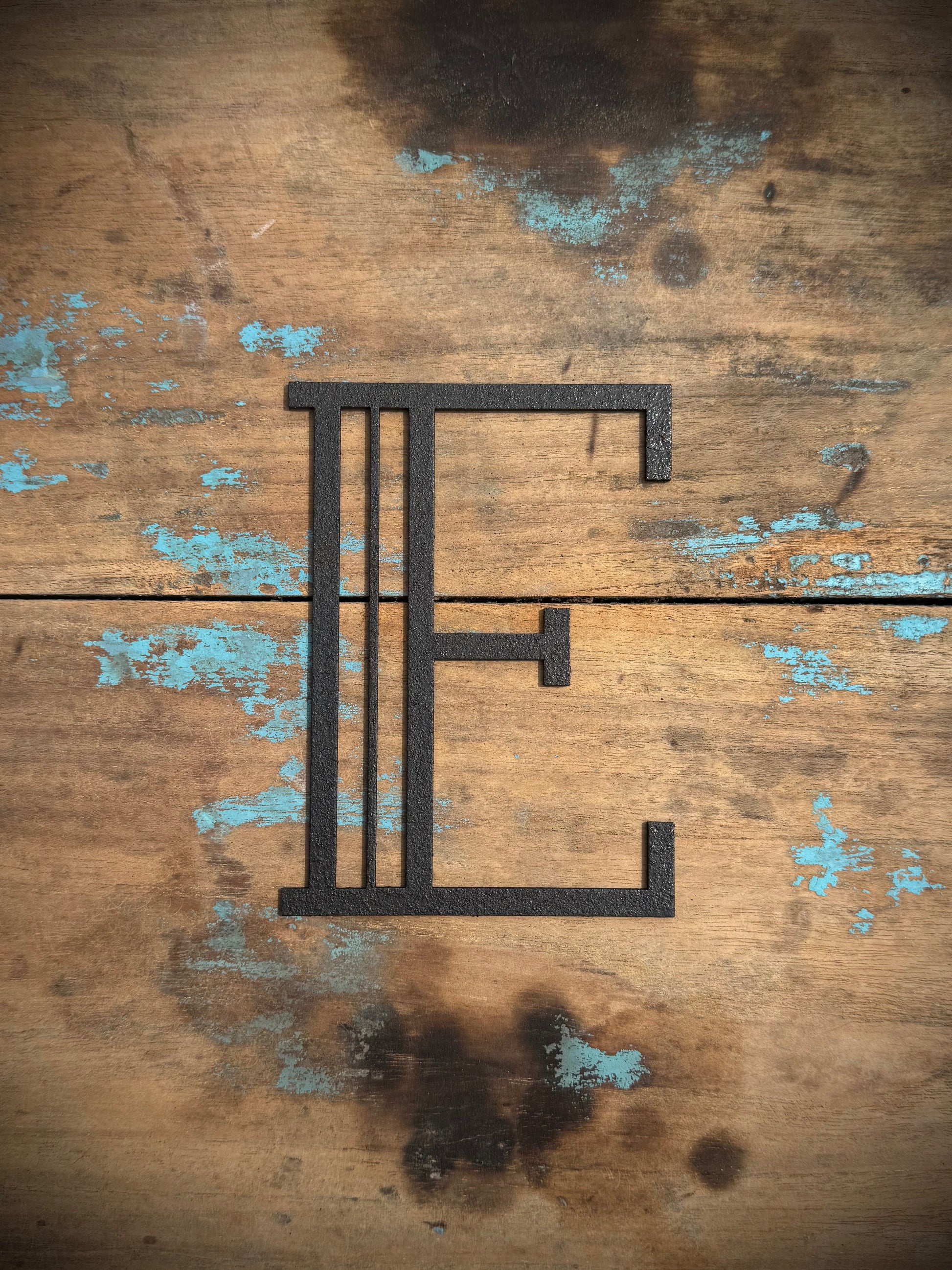 Black 5" or 12" Art Deco Metal Lettering A-Z 0-9