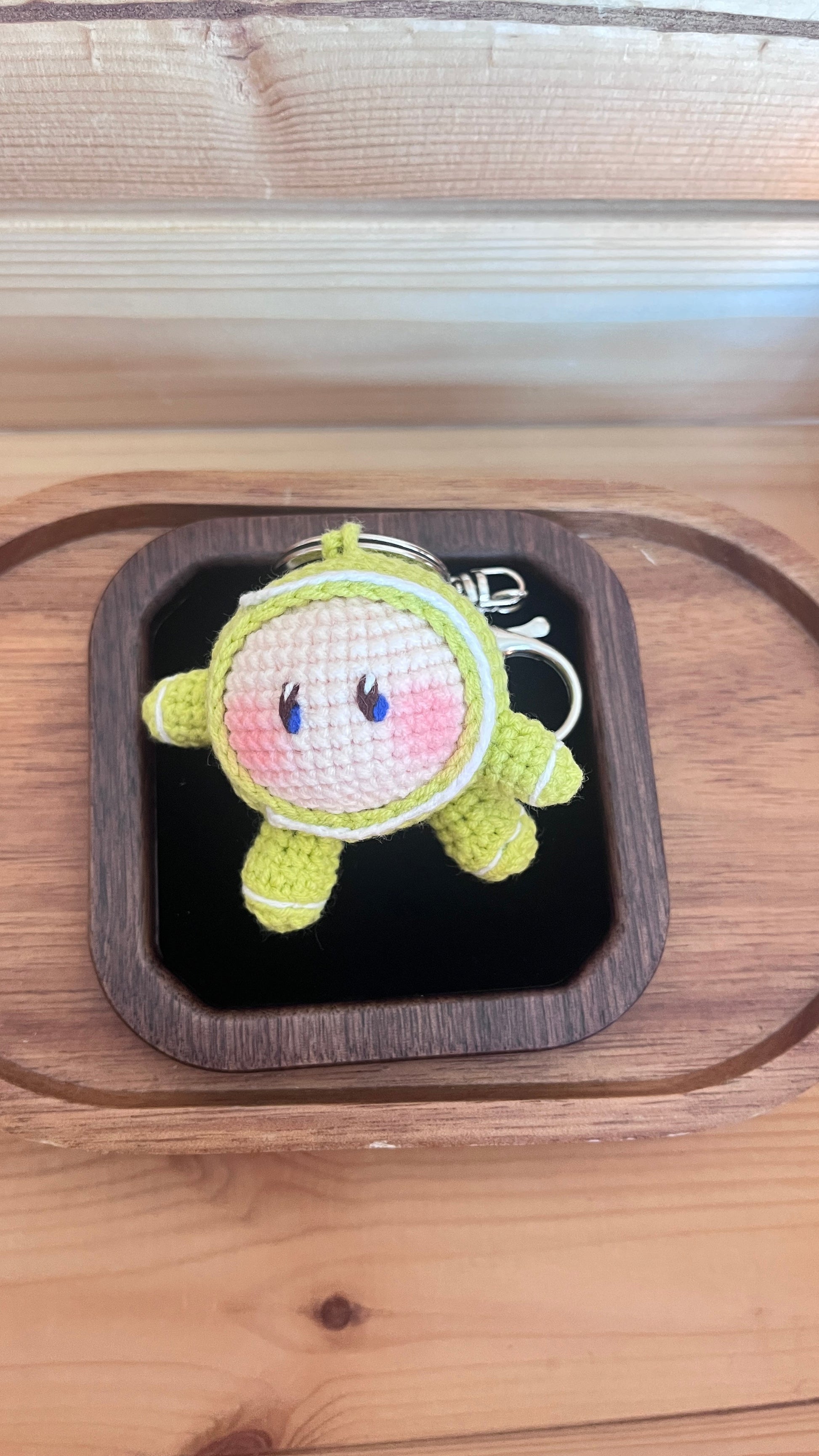 Tennis Ball and Racket Bag Charm Key Chain