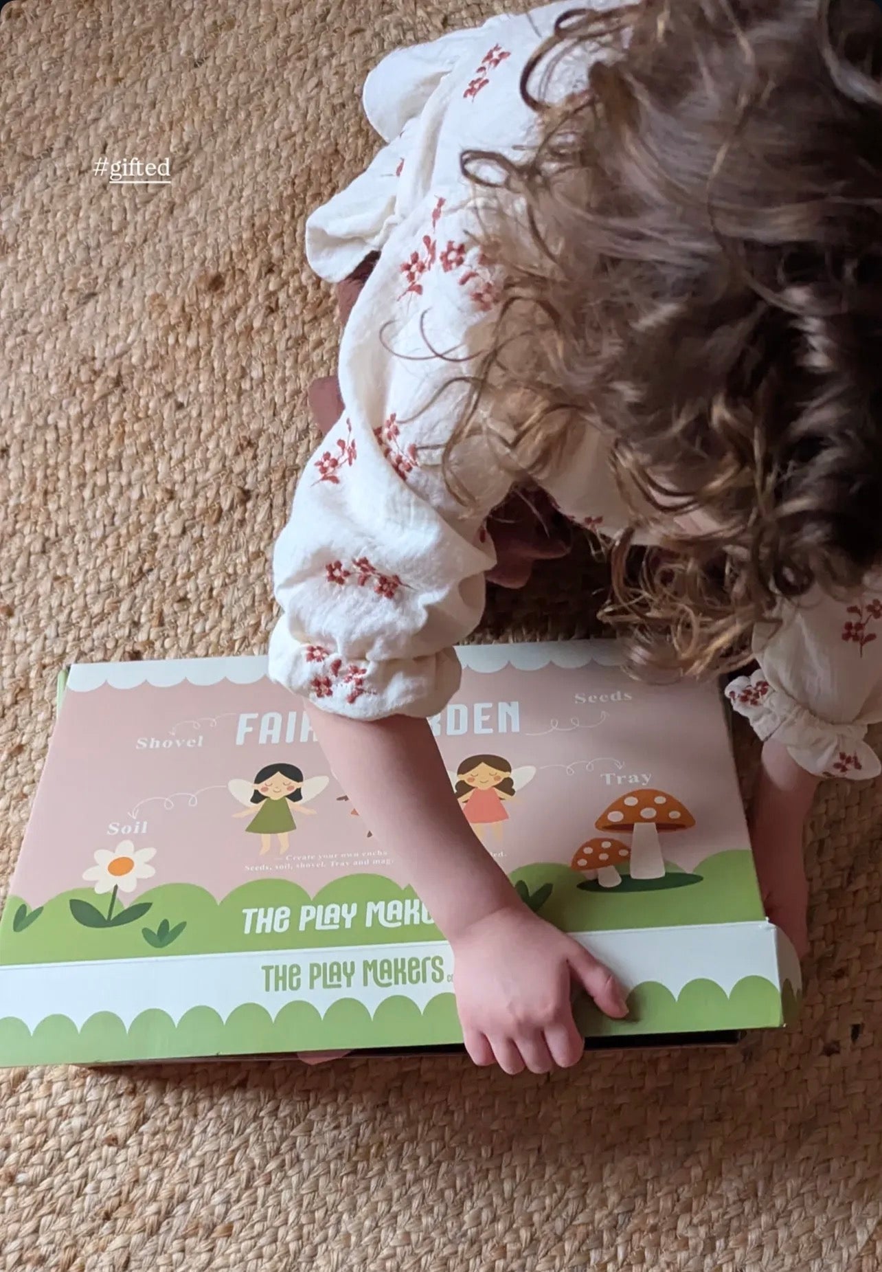 Fairy Garden Starter Kit with Apron, Tray, Shovel, Fairies, Soil and Seeds