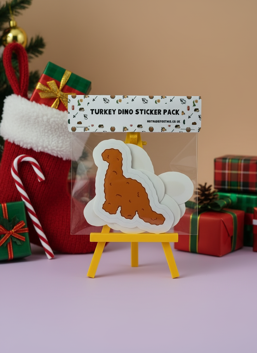 Turkey Dinosaur Sticker Pack