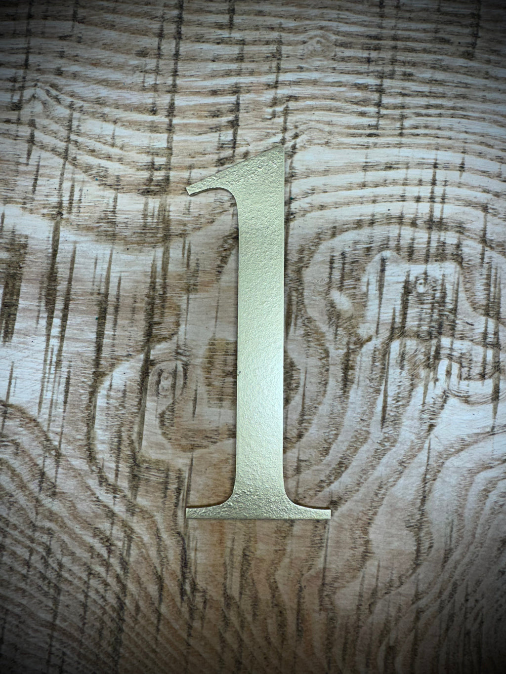 Distressed Gold 5" or 12" Classic Metal Letters, A-Z, 0-9