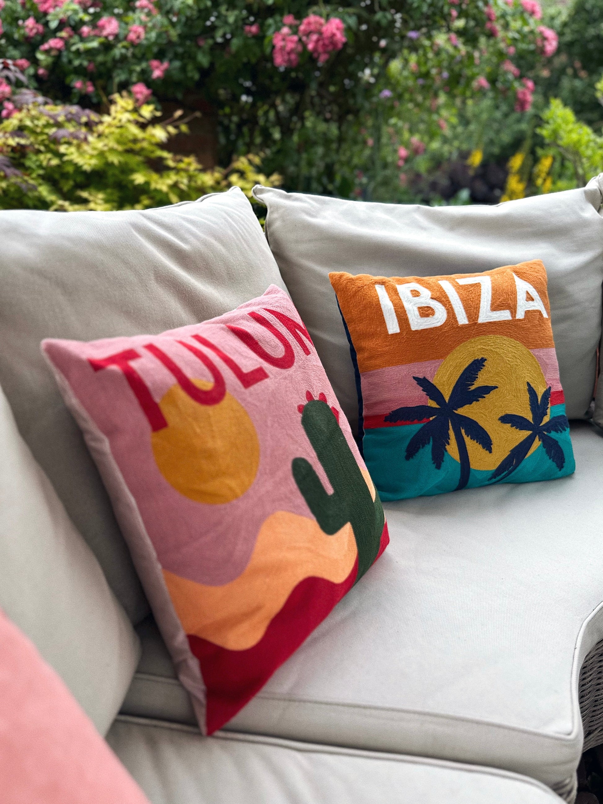 Tulum Needlepoint Cushion