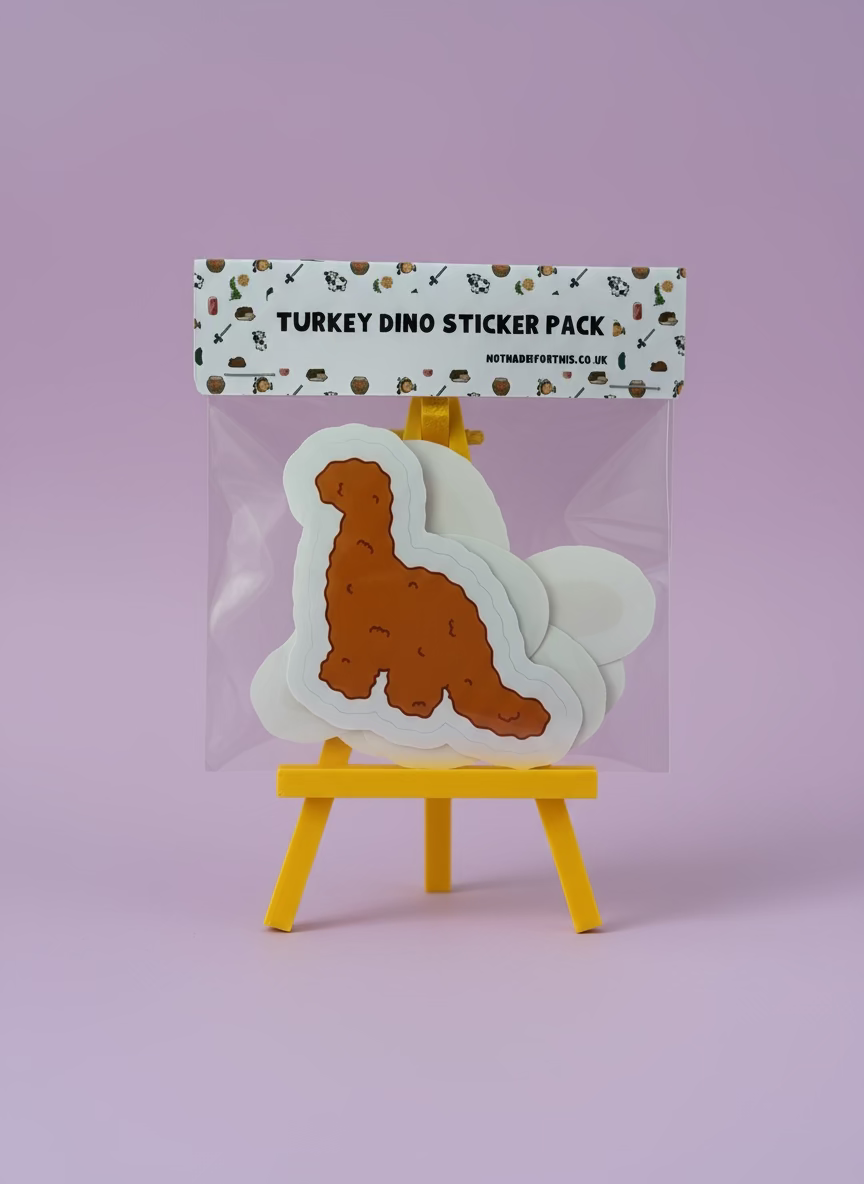 Turkey Dinosaur Sticker Pack