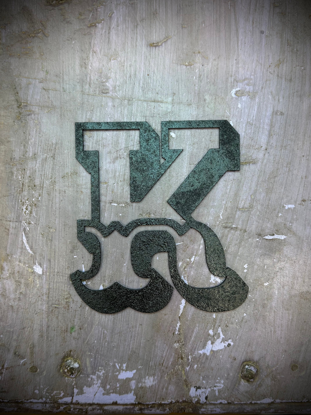 A-Z Rustic 5" or 12" Black Metal Carnival Letters.