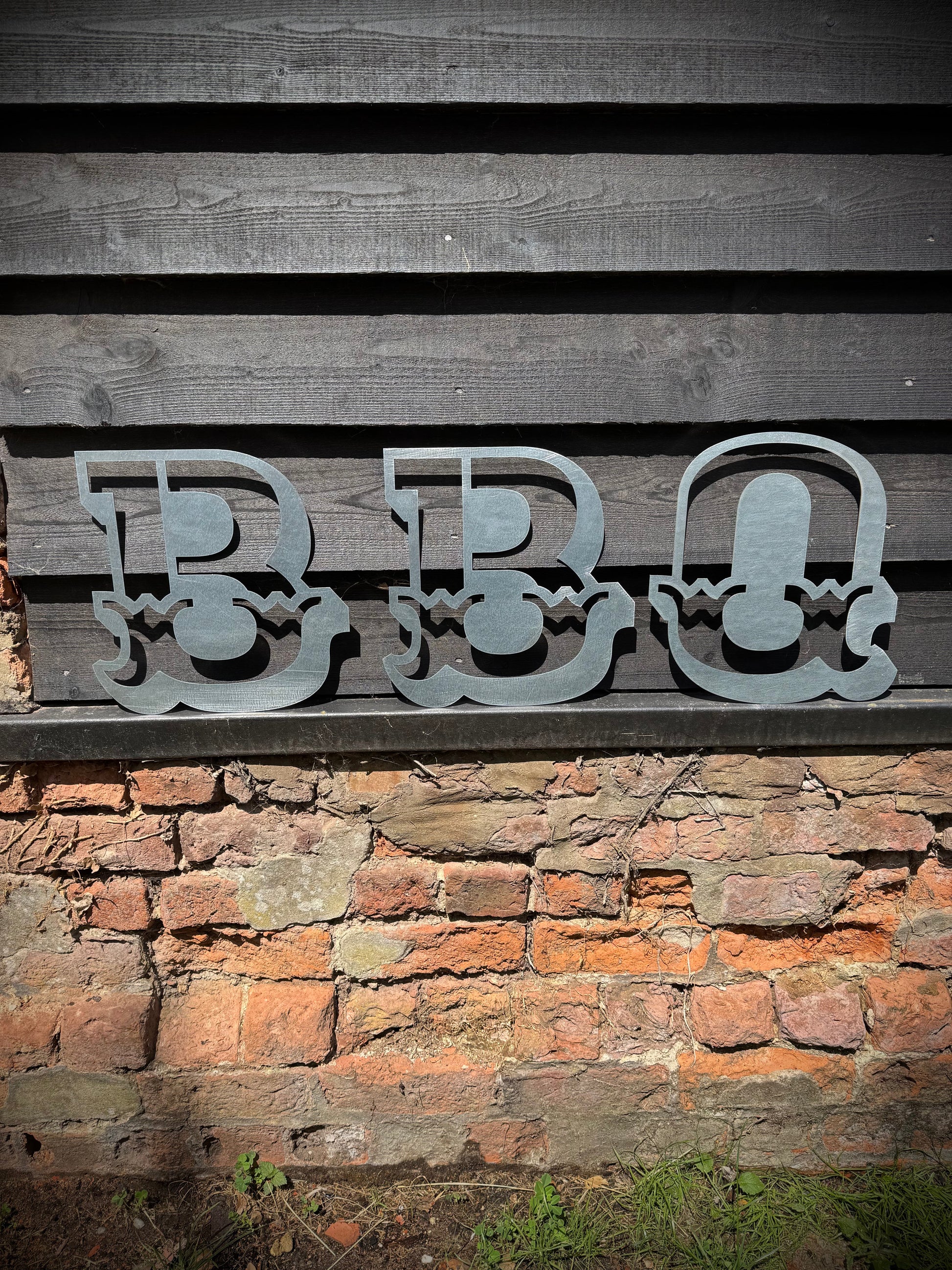 BBQ Steel Circus/Carnival style Lettering 12 inch