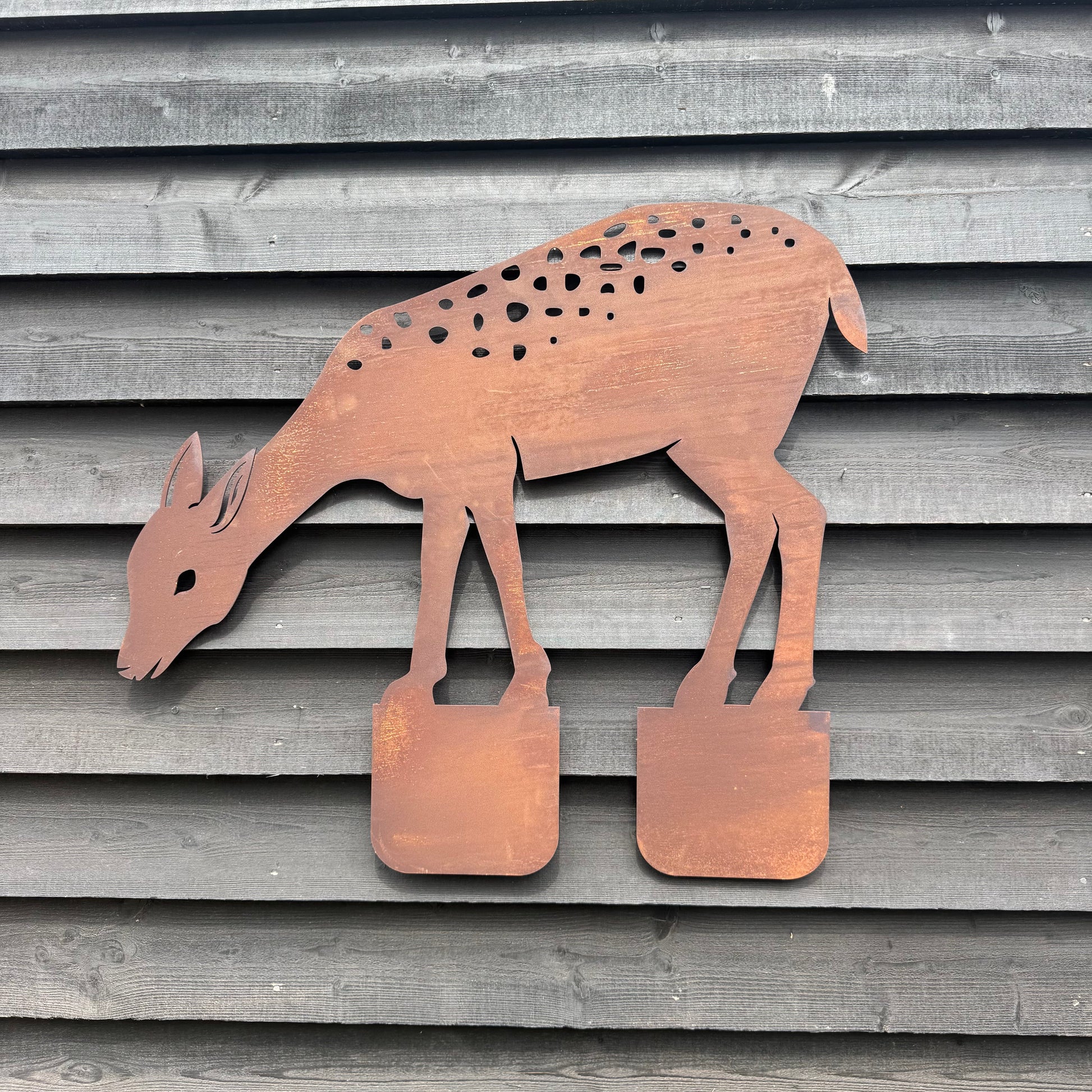 Rusty Metal Deer Garden Decoration