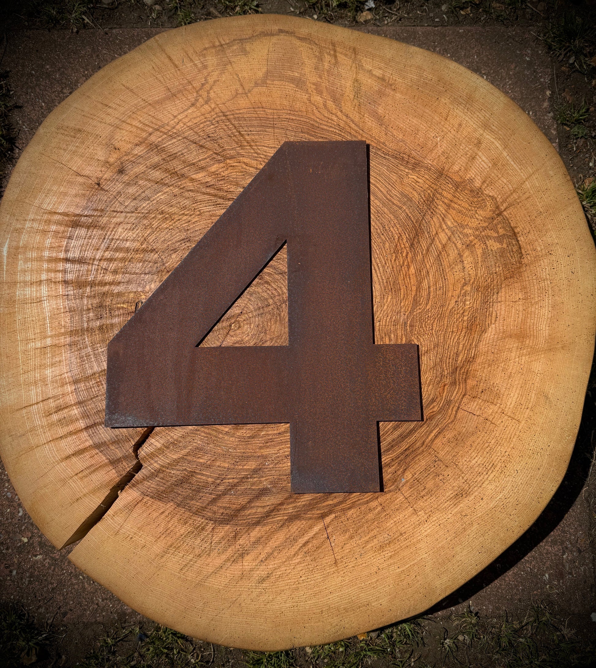 5" Fat Font Rusty Metal Letters A-Z 0-9