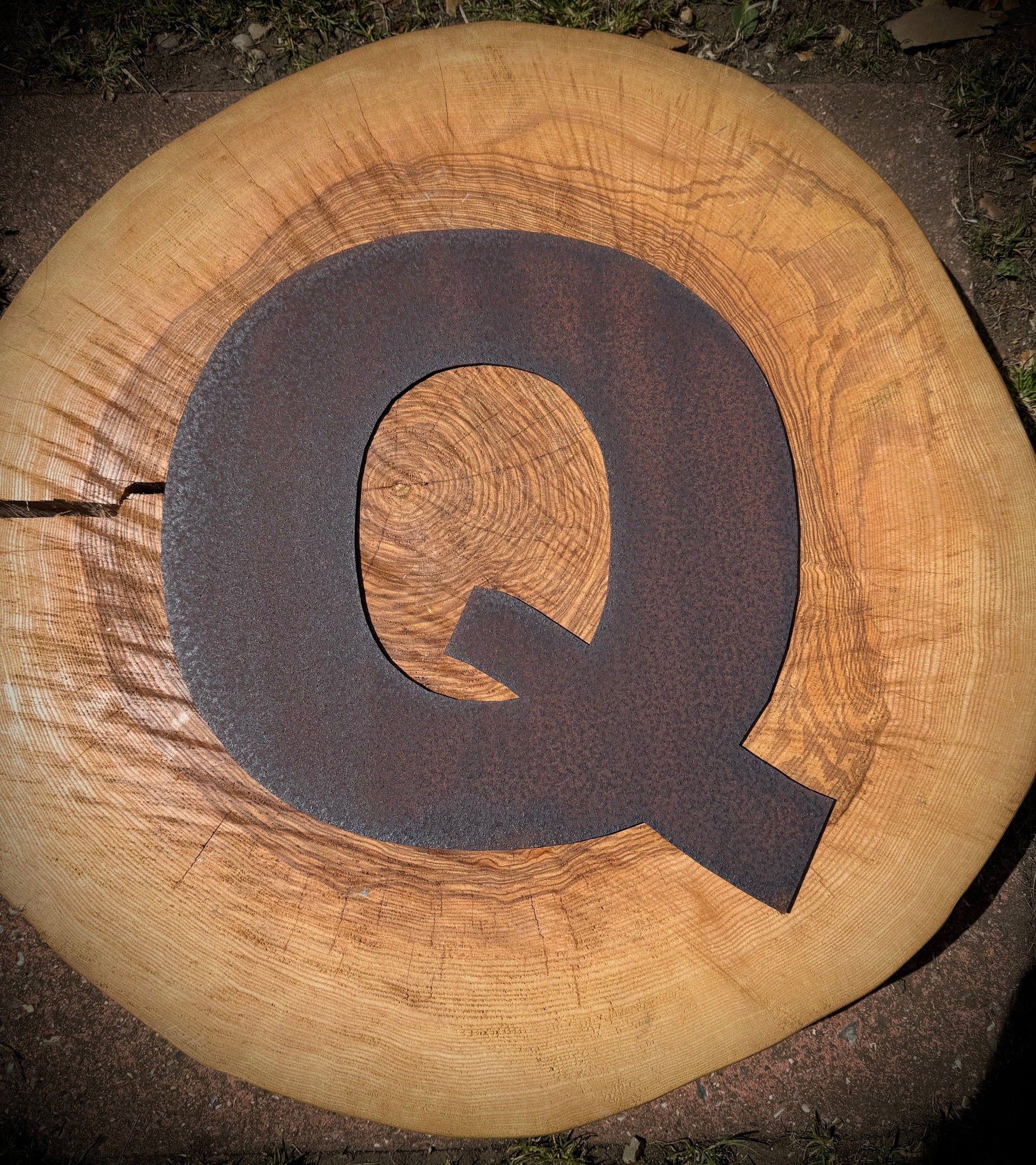 5" Fat Font Rusty Metal Letters A-Z 0-9